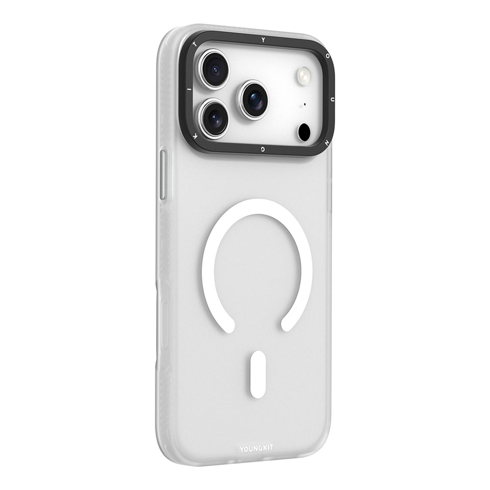 iPhone 18 Pro Max Kılıf M-safe Şarj Özellikli Youngkit Hidden Sand Serisi Kılıf