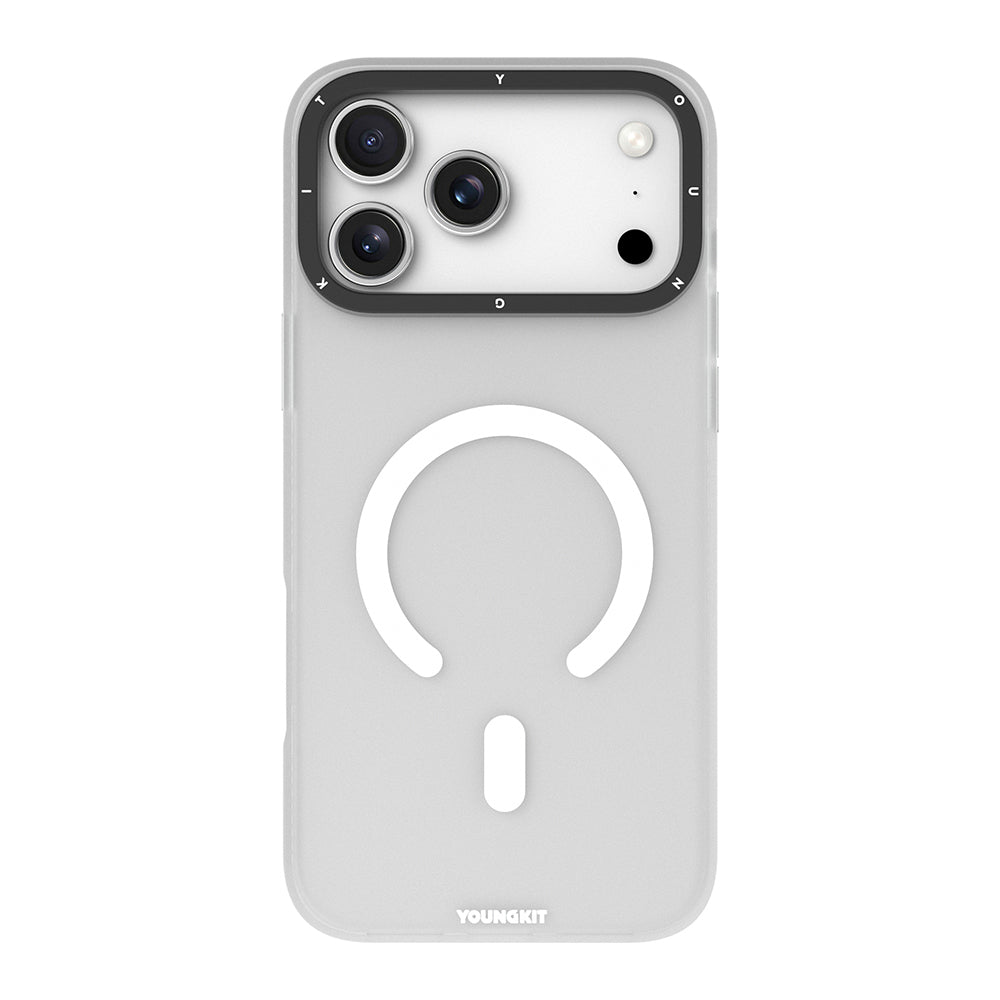 iPhone 18 Pro Max Kılıf M-safe Şarj Özellikli Youngkit Hidden Sand Serisi Kılıf