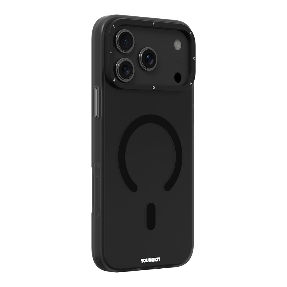 iPhone 18 Pro Max Kılıf M-safe Şarj Özellikli Youngkit Hidden Sand Serisi Kılıf