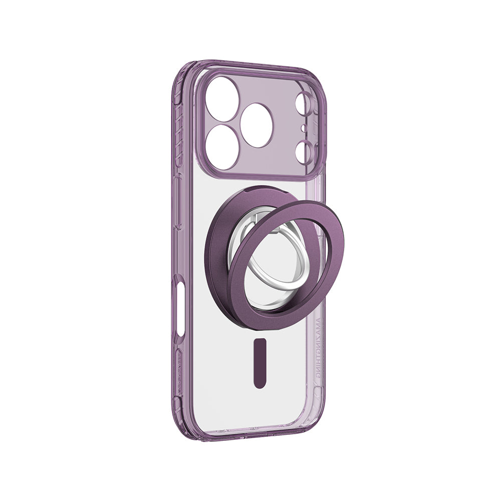 iPhone 18 Pro Max Kılıf M-safe Şarj Özellikli Yüzük Standlı Amazingthing Titan Pro Grip Ring Serisi Kılıf