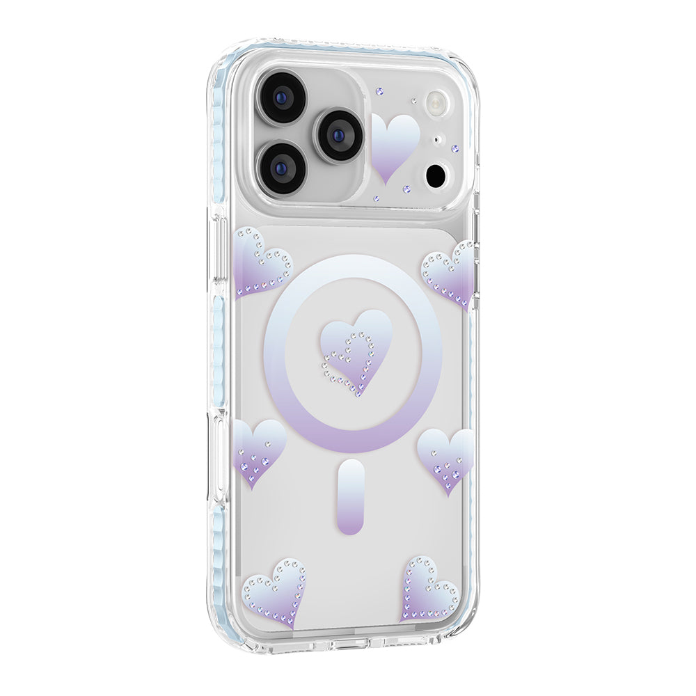 iPhone 18 Pro Max Kılıf M-Safe Şarj Özellikli Zore Paris Elvo Sert PC Kılıf