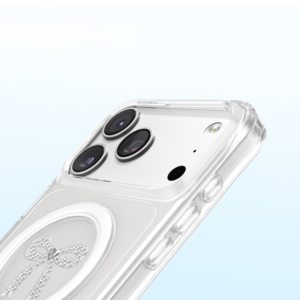 iPhone 18 Pro Max Kılıf M-Safe Şarj Özellikli Zore Paris Mova Sert PC Kılıf
