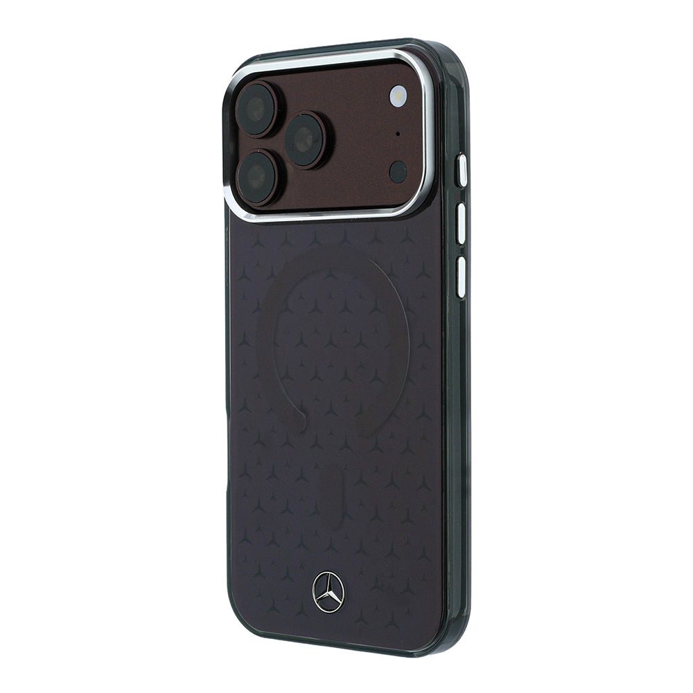 iPhone 18 Pro Max Kılıf Mercedes Benz Orijinal Lisanslı M-safe Şarj Özellikli Çift Katmanlı Yıldız Desenli Sert PC Kılıf