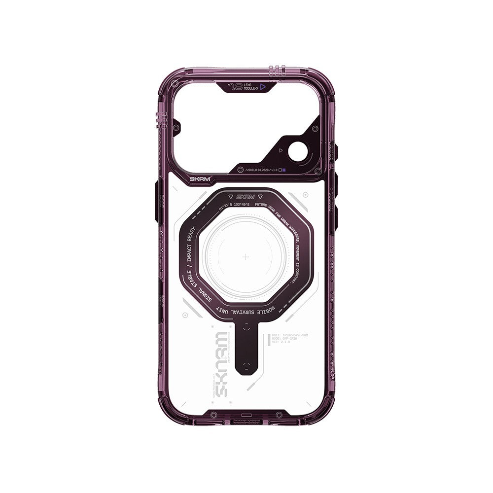 iPhone 18 Pro Max Kılıf SkinArma M-safe Şarj Özellikli Airbag Tasarımlı Magma Kılıf