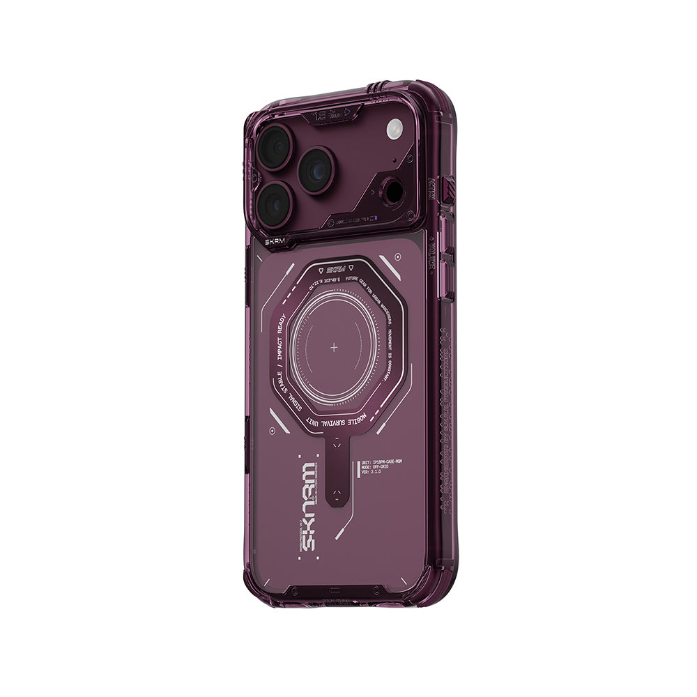 iPhone 18 Pro Max Kılıf SkinArma M-safe Şarj Özellikli Airbag Tasarımlı Magma Kılıf