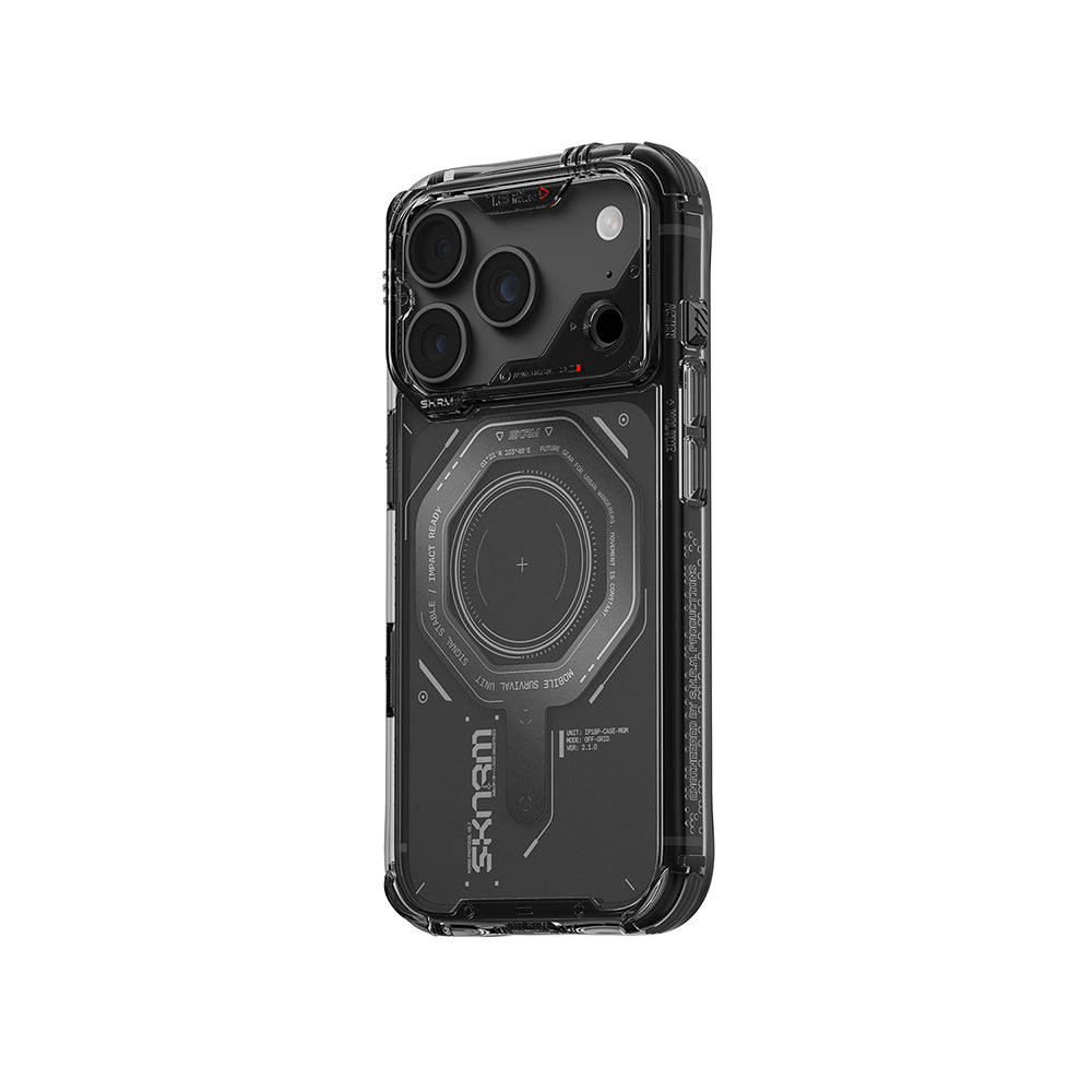 iPhone 18 Pro Max Kılıf SkinArma M-safe Şarj Özellikli Airbag Tasarımlı Magma Kılıf