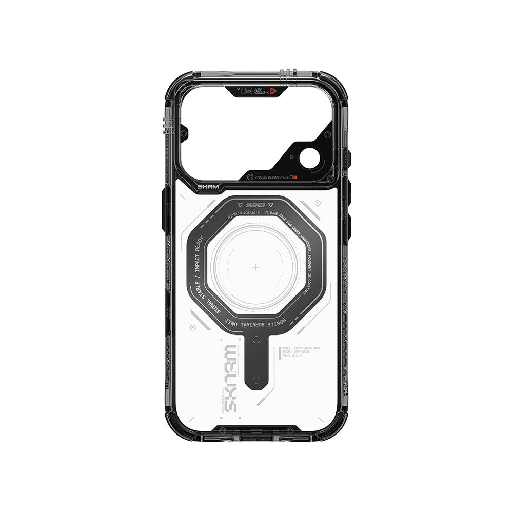 iPhone 18 Pro Max Kılıf SkinArma M-safe Şarj Özellikli Airbag Tasarımlı Magma Kılıf