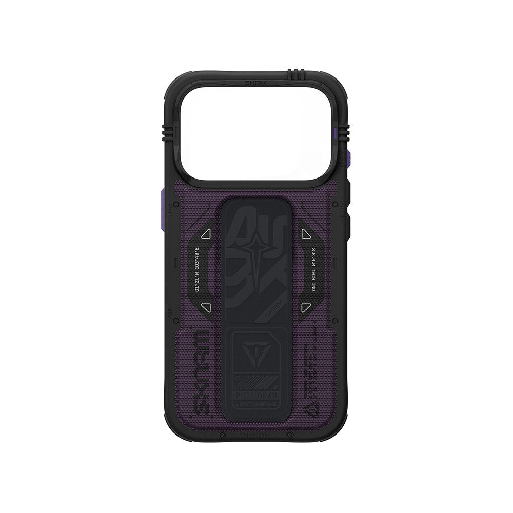 iPhone 18 Pro Max Kılıf SkinArma M-safe Şarj Özellikli Airbag Tasarımlı Standlı Phantom Kılıf