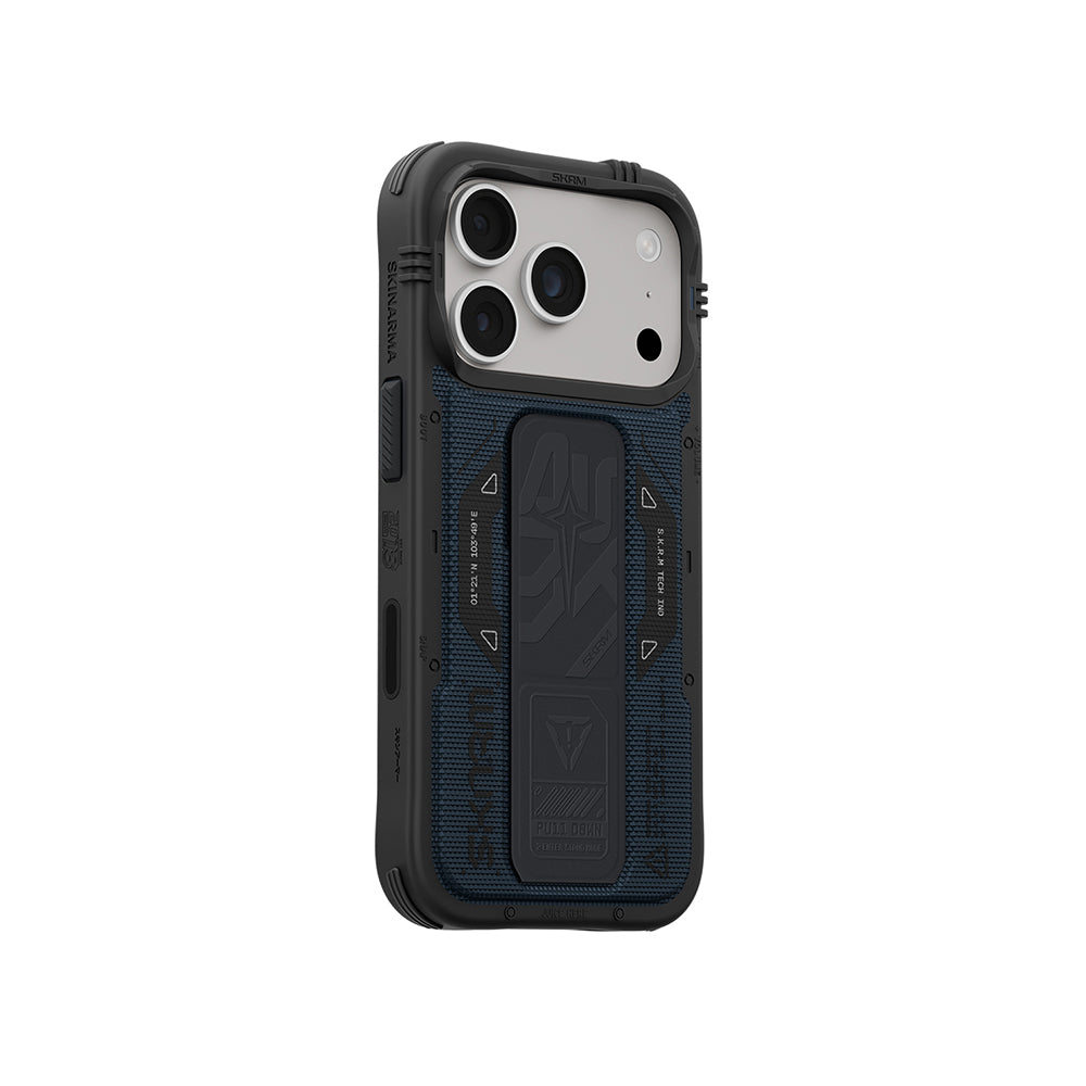 iPhone 18 Pro Max Kılıf SkinArma M-safe Şarj Özellikli Airbag Tasarımlı Standlı Phantom Kılıf
