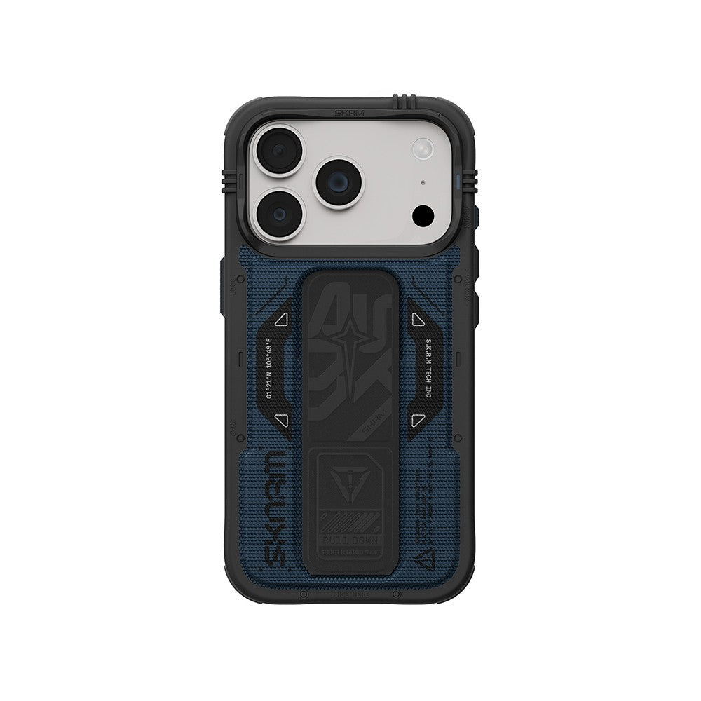 iPhone 18 Pro Max Kılıf SkinArma M-safe Şarj Özellikli Airbag Tasarımlı Standlı Phantom Kılıf