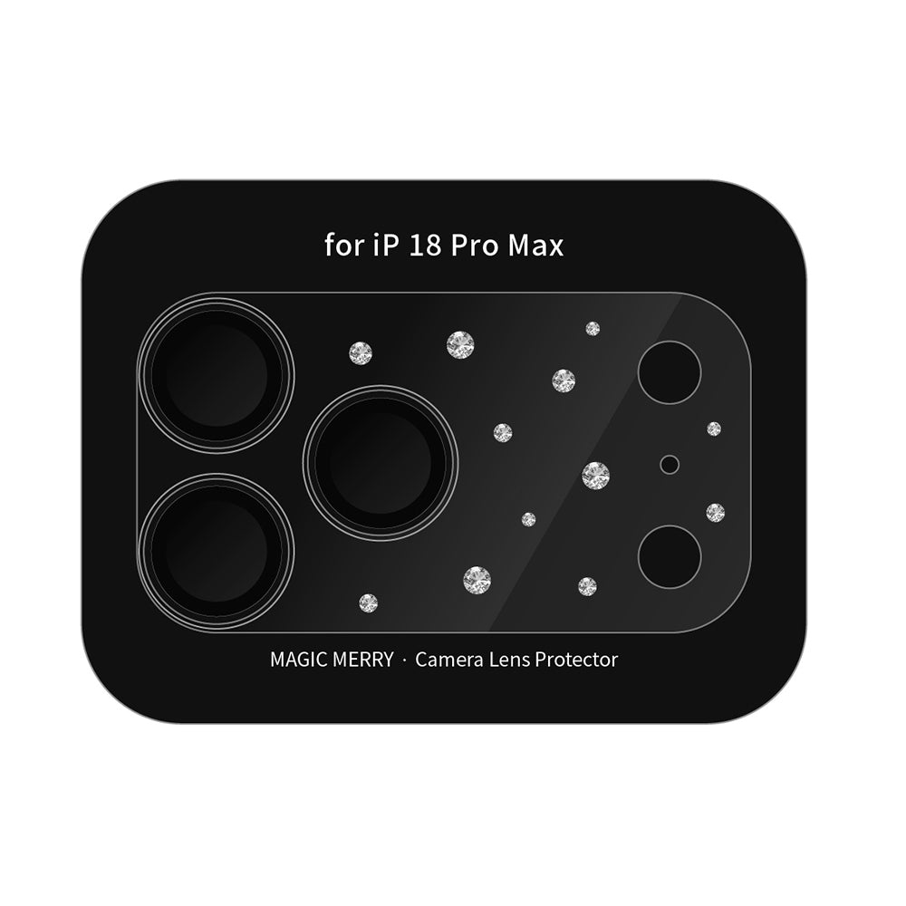 iPhone 18 Pro Max Wiwu Magic Merry Shimmer Serisi Taşlı Kamera Lens Koruyucu