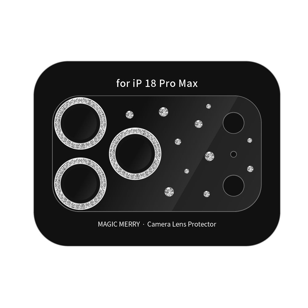 iPhone 18 Pro Max Wiwu Magic Merry Shimmer Serisi Taşlı Kamera Lens Koruyucu