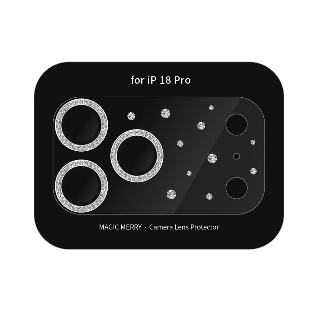 iPhone 18 Pro Wiwu Magic Merry Shimmer Serisi Taşlı Kamera Lens Koruyucu