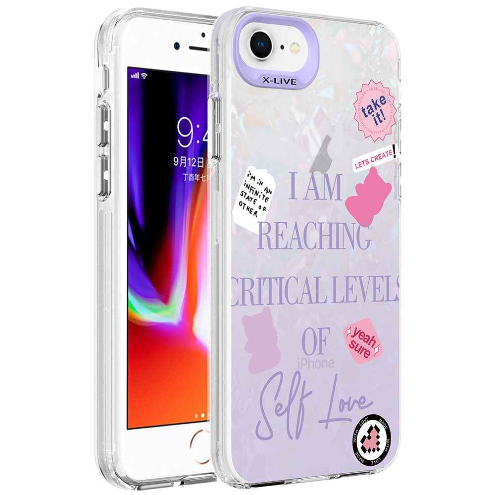 iPhone 7 Kılıf Mermer Desenli Zore Marbello Kılıf