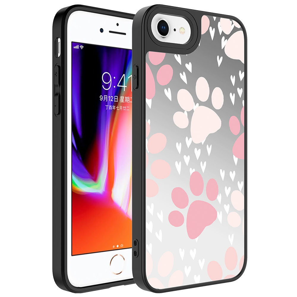 iPhone 8 Kılıf Aynalı Desenli Kamera Korumalı Parlak Zore Mirror Kılıf