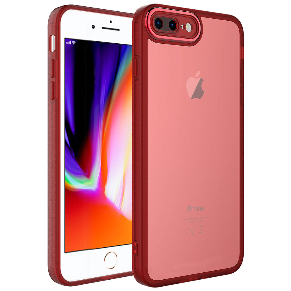 iPhone 8 Plus Kılıf Kamera Korumalı Transparan Zore Post Kılıf