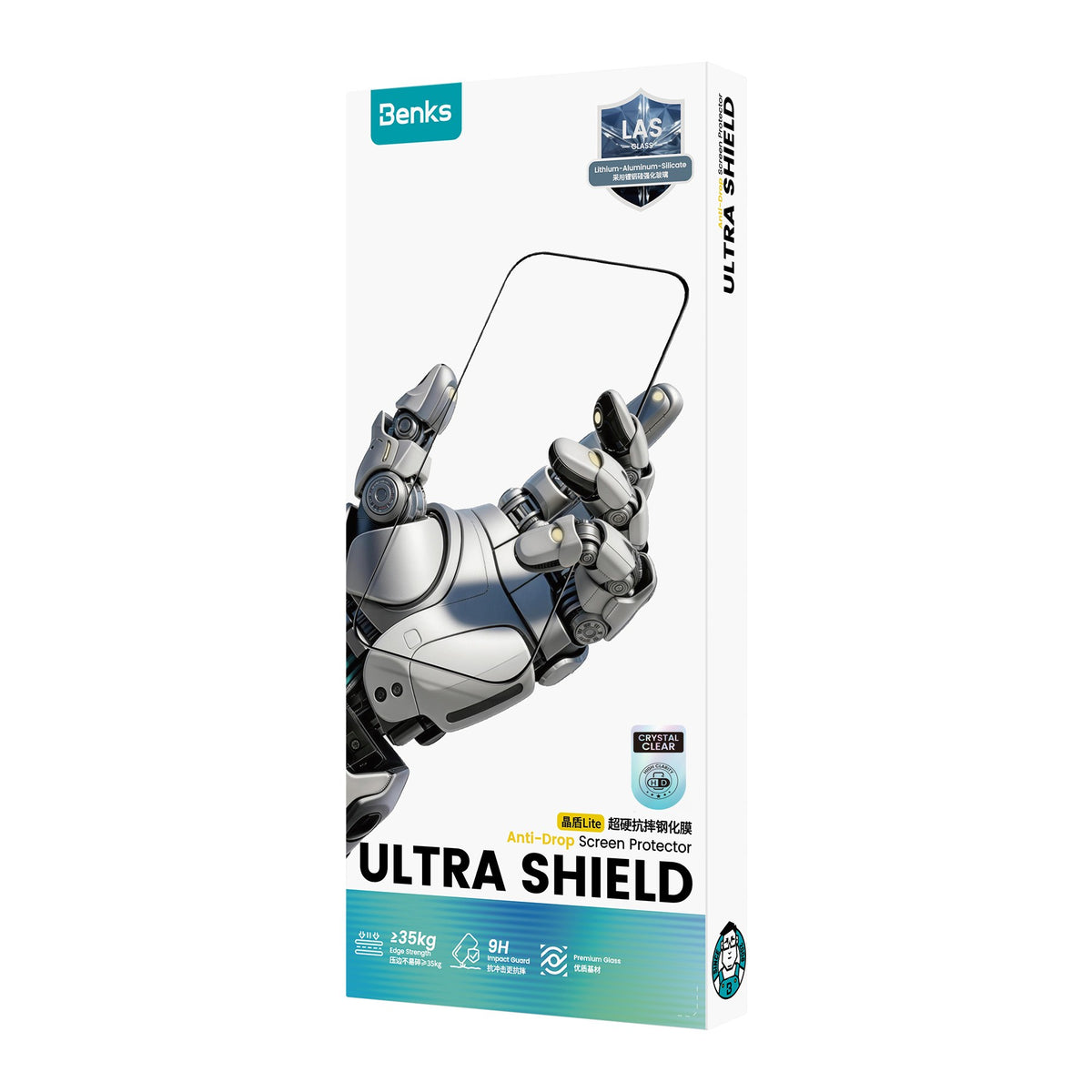 iPhone Duo Benks Ultra Shield HD Ekran Koruyucu + Kolay Uygulama Aparatlı