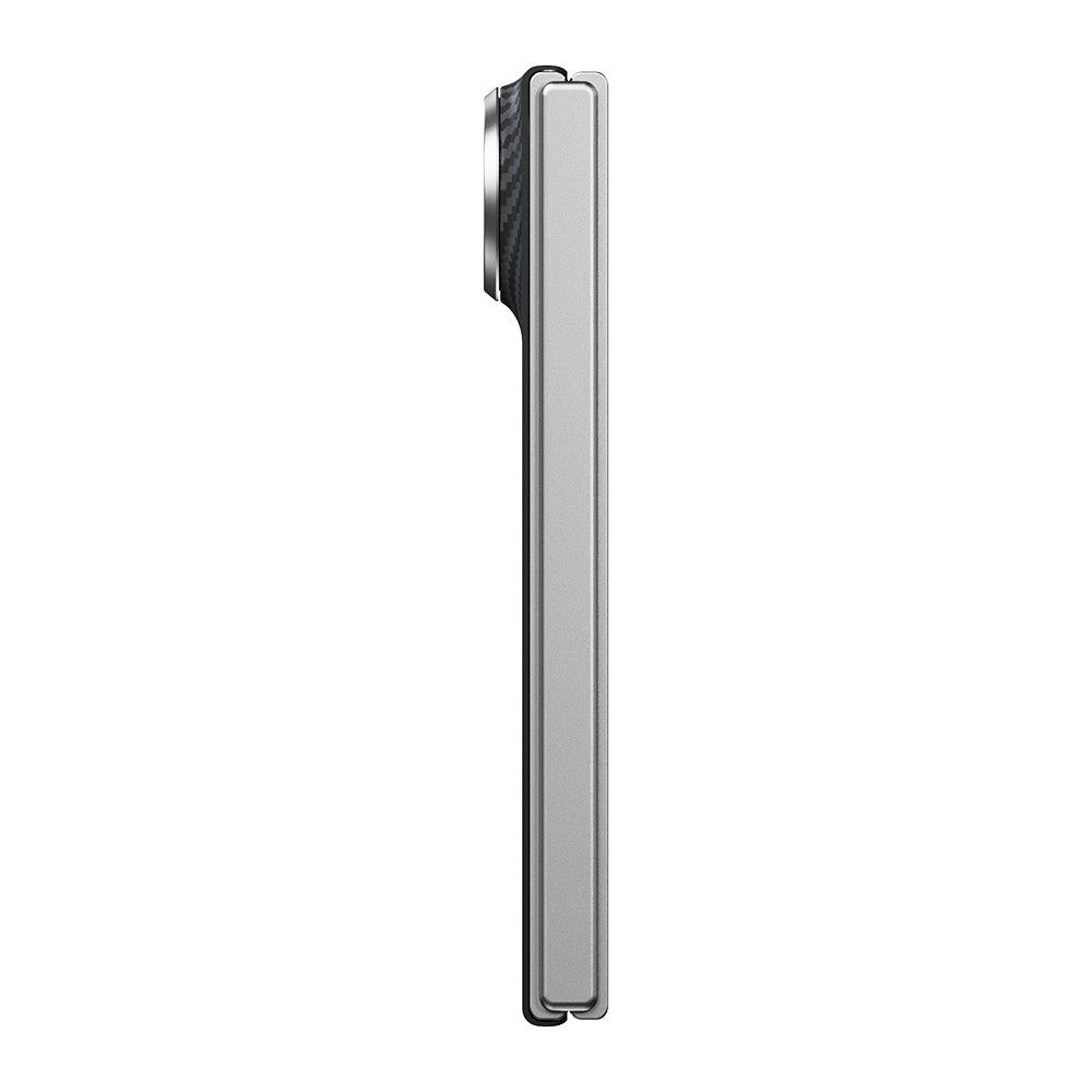 iPhone Duo Kılıf M-safe Şarj Özellikli 600D Aramid Karbon Fiber Pitaka Edge Serisi Black-Grey Twill Kılıf