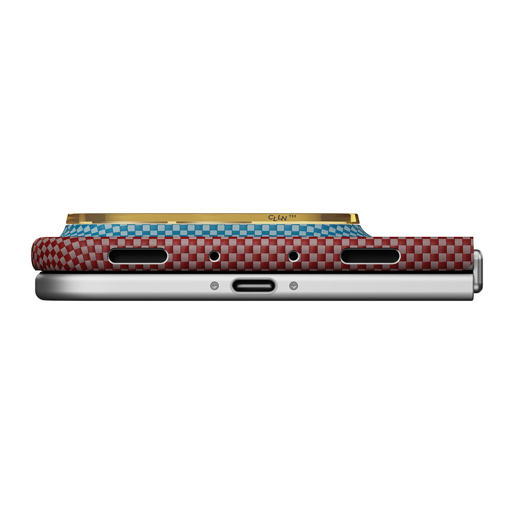 iPhone Duo Kılıf M-safe Şarj Özellikli Aramid Fiber Pitaka Sunset 2.0 California Dream Serisi