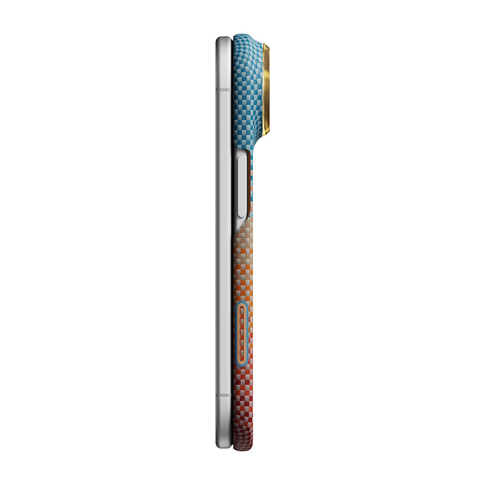 iPhone Duo Kılıf M-safe Şarj Özellikli Aramid Fiber Pitaka Sunset 2.0 California Dream Serisi