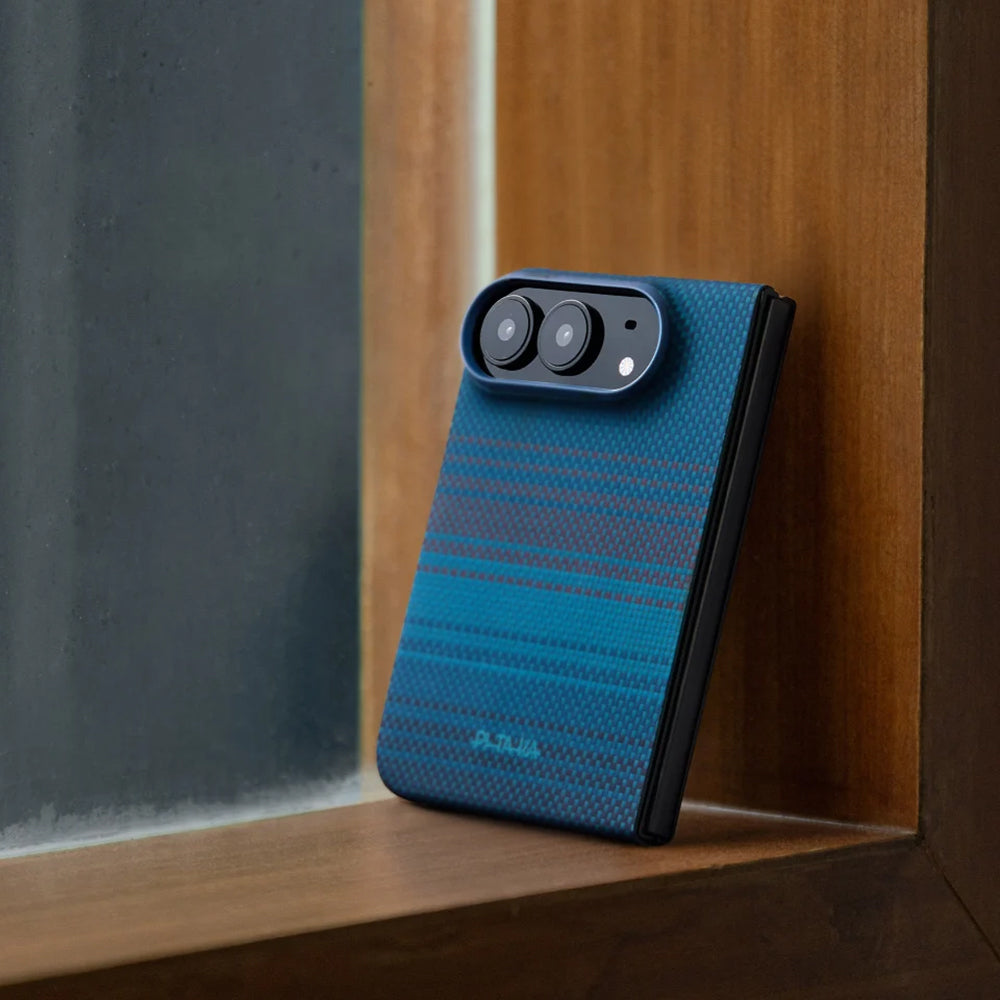 iPhone Duo Kılıf M-safe Şarj Özellikli Aramid Karbon Fiber Pitaka Moonrise 2.0 Nights Serisi Kılıf