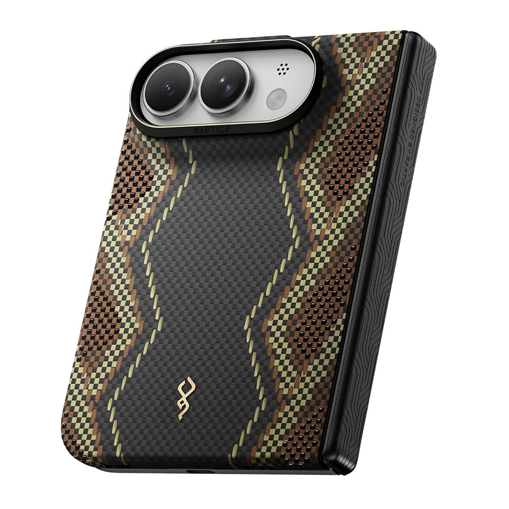 iPhone Duo Kılıf M-safe Şarj Özellikli Raptic Aramid SkinPro Scepter Serisi Karbon Kılıf