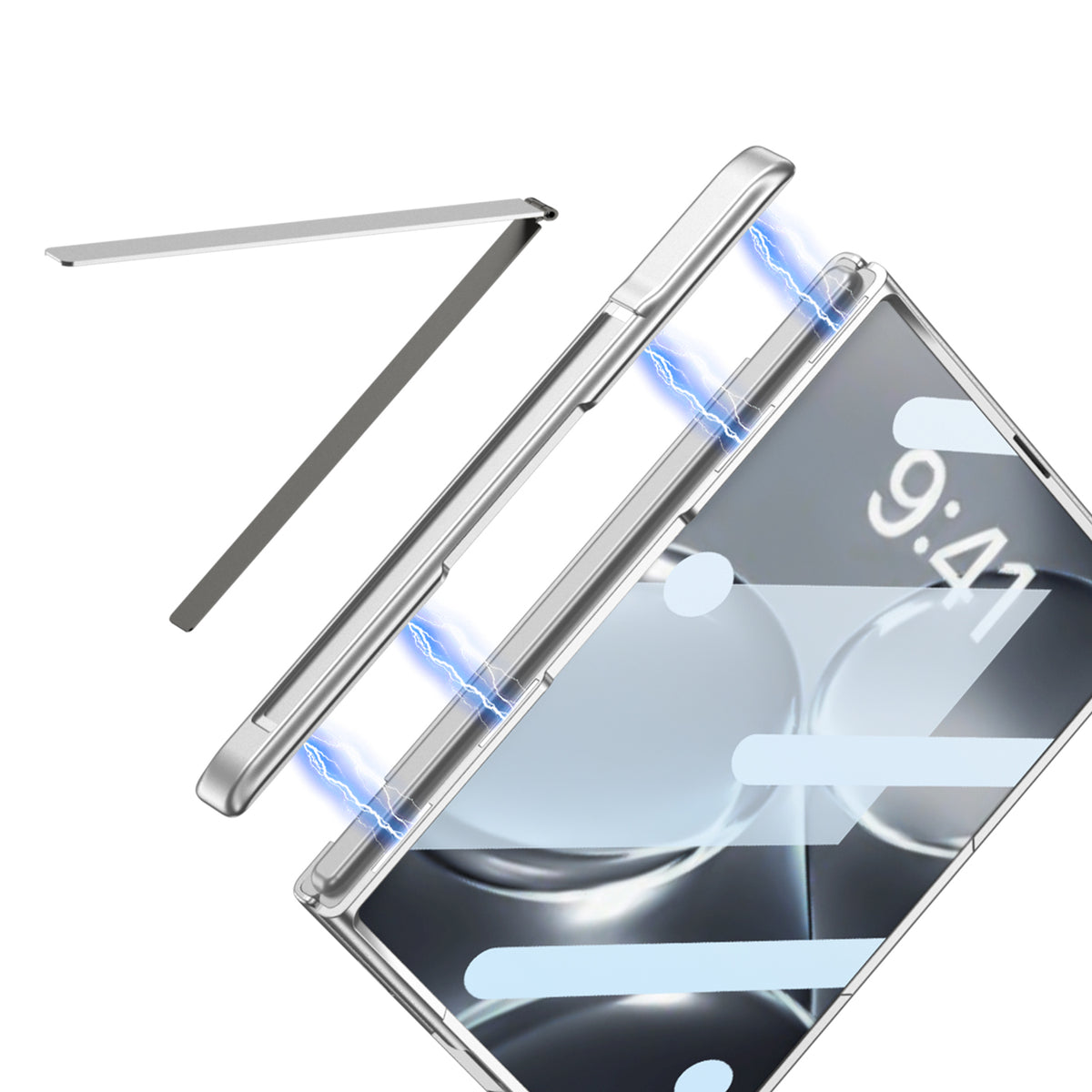 iPhone Duo Kılıf M-safe Şarj Özellikli Zore Kıpta KPT-18 Dikey Standlı Kılıf