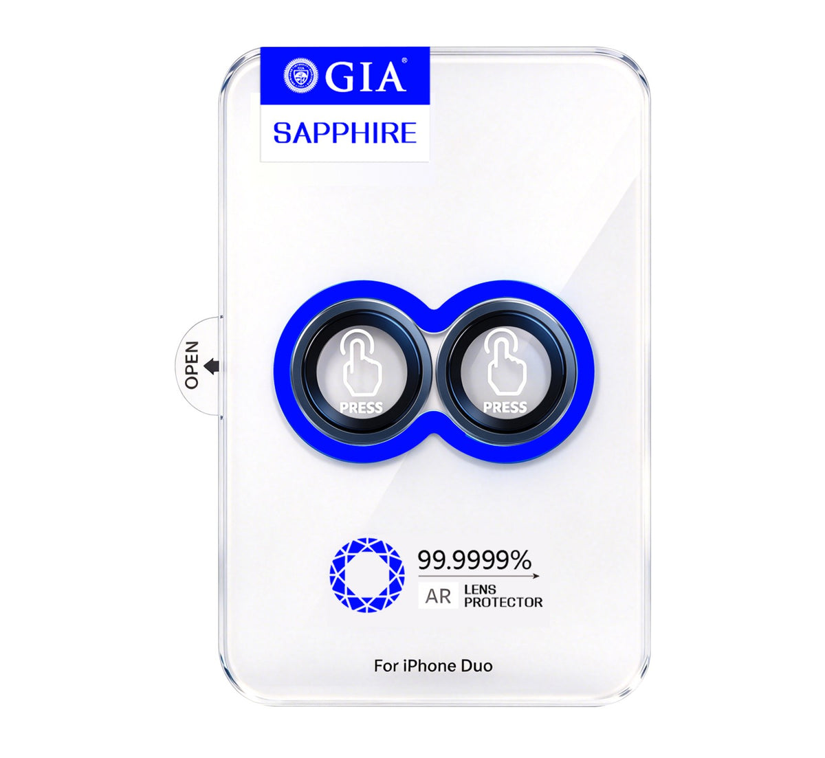 iPhone Duo Mohseven Sapphire One by One Alüminyum Safir Kamera Lens Koruyucu