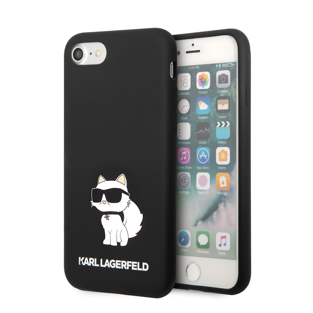 iPhone SE 2022 Kılıf Karl Lagerfeld Silikon Choupette Dizayn Kılıf