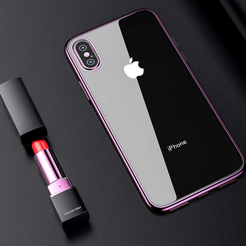 iPhone X Benks Magic Glitz Ultra-Thin Transparent Protective Soft Kılıf