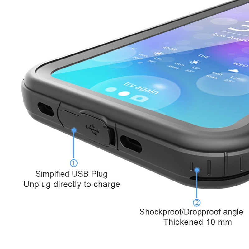 iPhone XR 6.1 Kılıf Zore 1-1 Su Geçirmez Kılıf