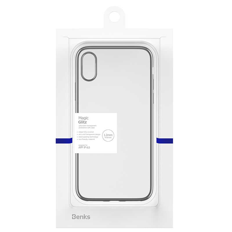 iPhone XS Max 6.5 Benks Magic Glitz Ultra-Thin Transparent Protective Soft Kılıf