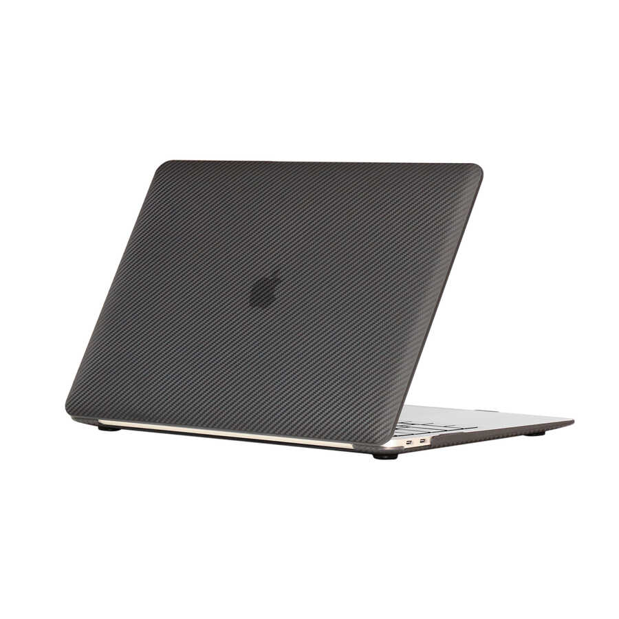 Macbook 13.3' Pro 2020 A2338 Zore MSoft Carbon Fiber Tasarımlı Kılıf