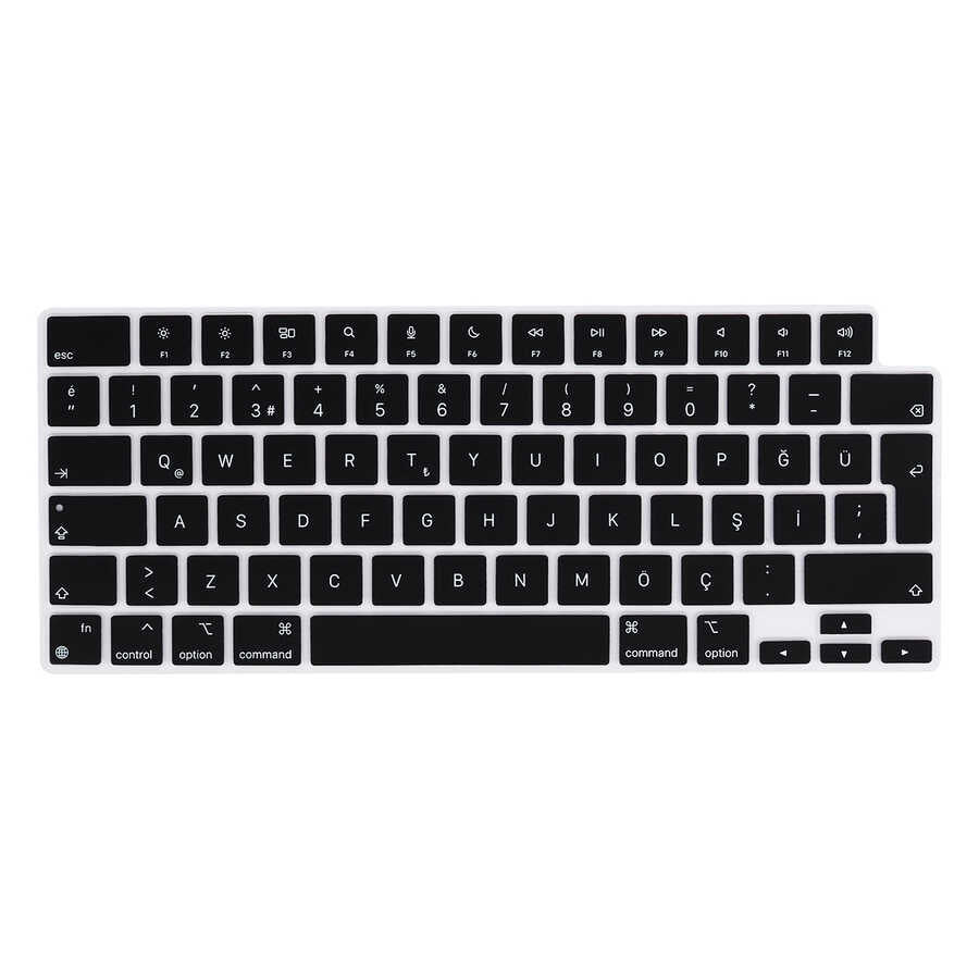 Macbook 13.6' Air 2022 M2 A2681 Zore Klavye Koruyucu Silikon Ped