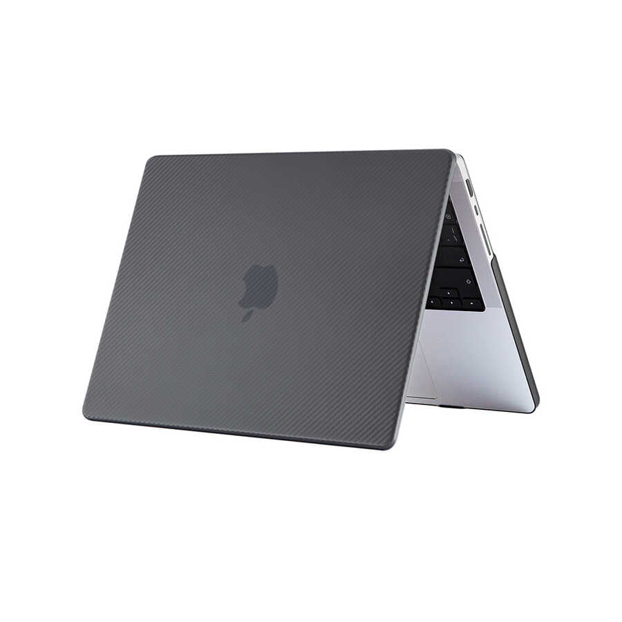 Macbook 14.2' 2021 A2442 Zore MSoft Carbon Fiber Tasarımlı Kılıf