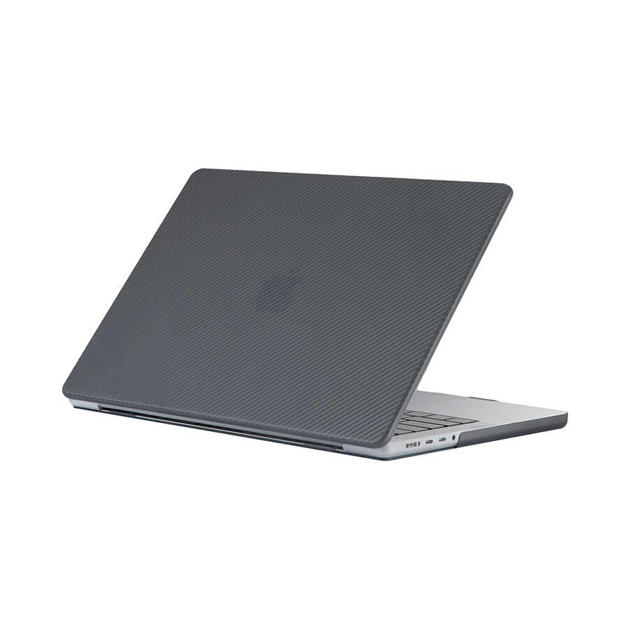 Macbook 14.2' 2021 A2442 Zore MSoft Carbon Fiber Tasarımlı Kılıf
