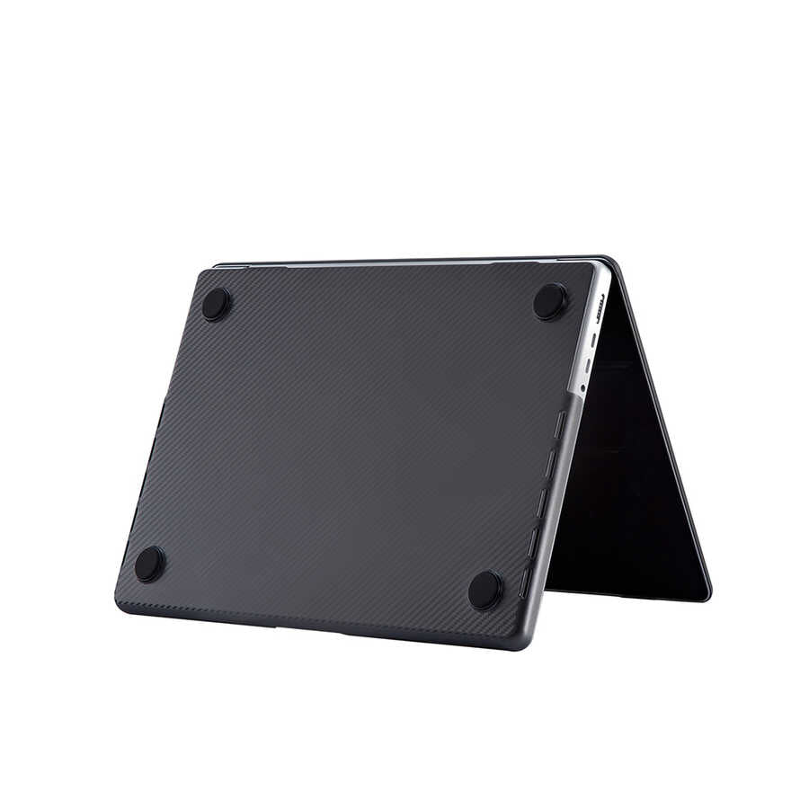 Macbook 16.2' 2021 A2485 Zore MSoft Carbon Fiber Tasarımlı Kılıf