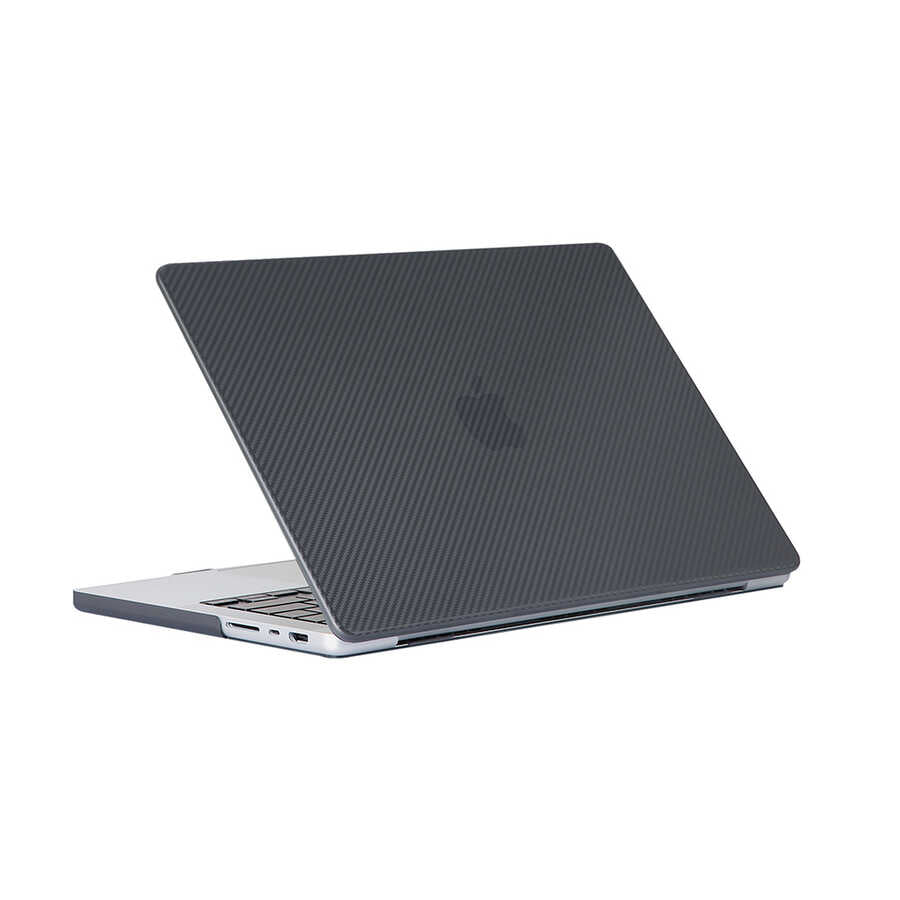 Macbook 16.2' 2021 A2485 Zore MSoft Carbon Fiber Tasarımlı Kılıf