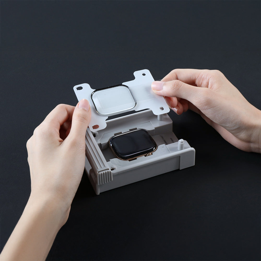 Watch 10 42mm Amazingthing Radix Protective Parmak İzi Bırakmayan HD Ekran Koruyucu Film + Kolay Uygulama Aparatı