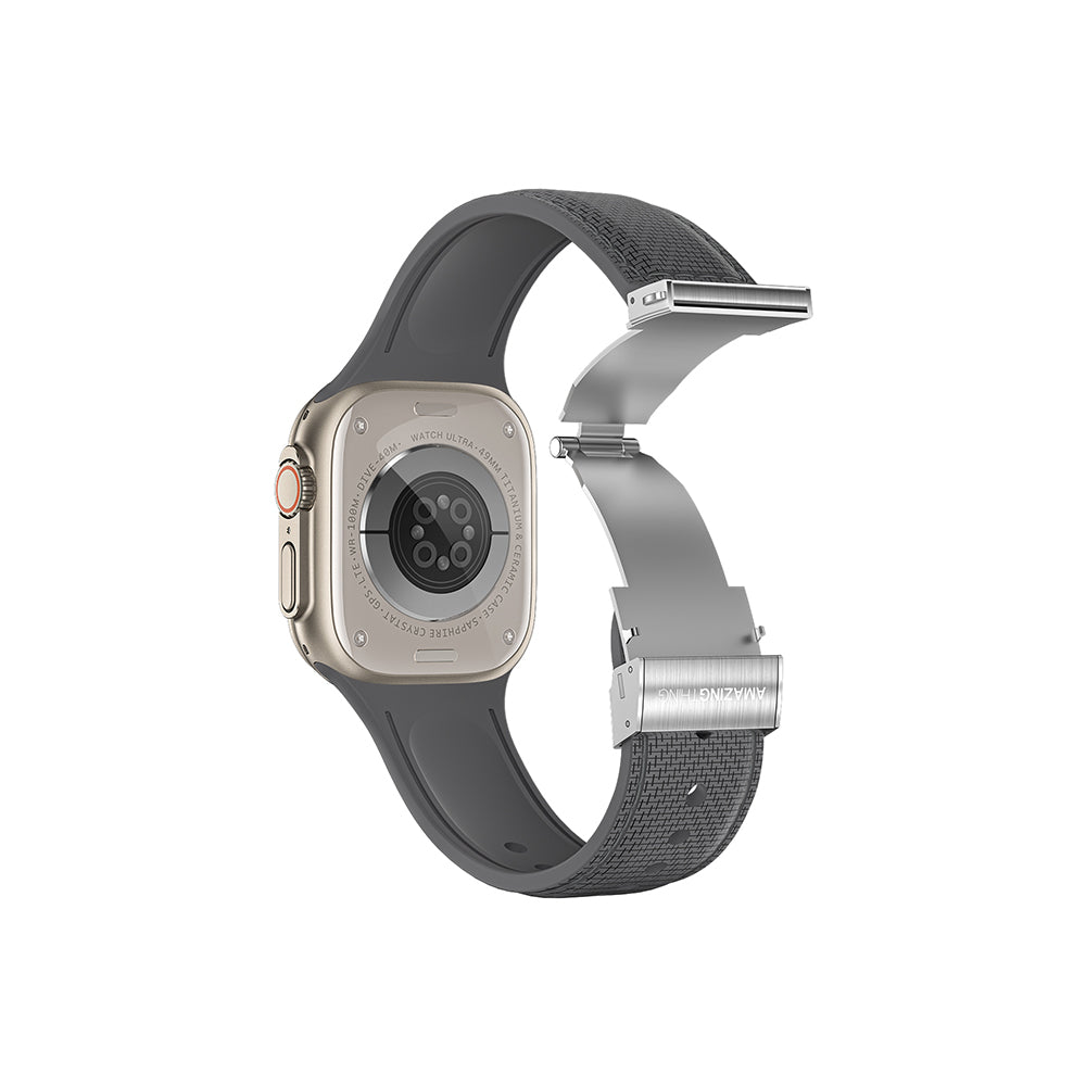Watch 10 42mm Amazingthing Titan Swift Deri Dokulu Silikon Kordon