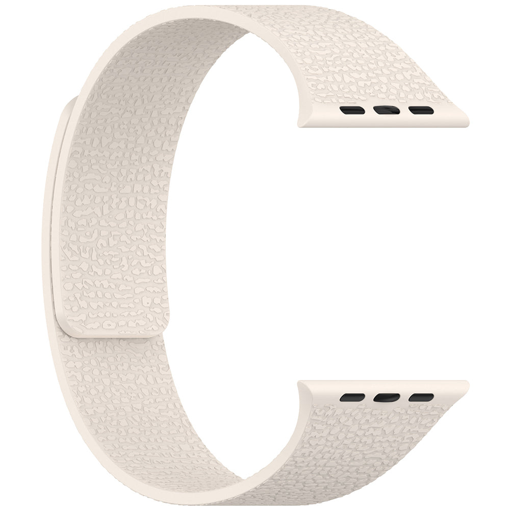 Watch 10 42mm Zore KRD-136 Kabartma Desenli Silikon Kordon