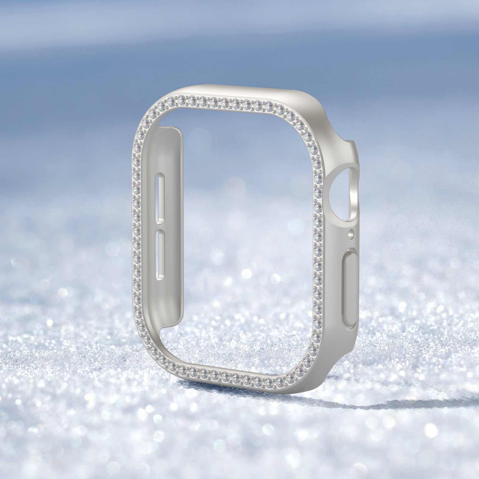 Watch 10 46mm Amazingthing Gleam Fit FullGuard Taşlı Sert PC Kasa ve Ekran Koruyucu