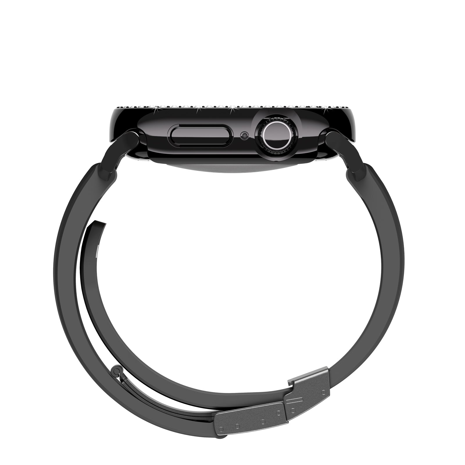 Watch 10 46mm Amazingthing Gleam Fit FullGuard Taşlı Sert PC Kasa ve Ekran Koruyucu