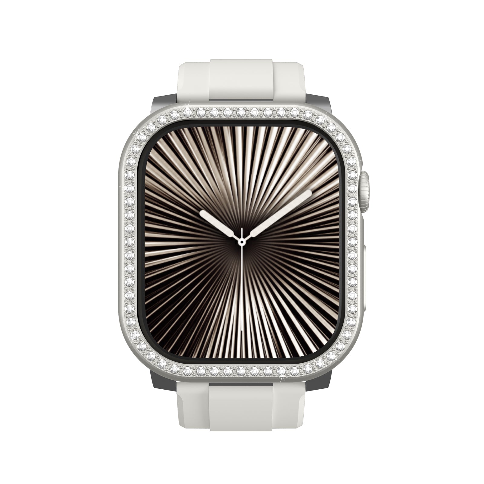 Watch 10 46mm Amazingthing Gleam Fit FullGuard Taşlı Sert PC Kasa ve Ekran Koruyucu