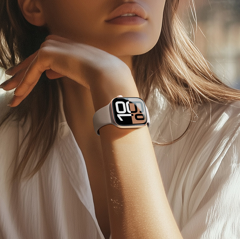 Watch 10 46mm Amazingthing Radix Protective Parmak İzi Bırakmayan HD Ekran Koruyucu Film + Kolay Uygulama Aparatı