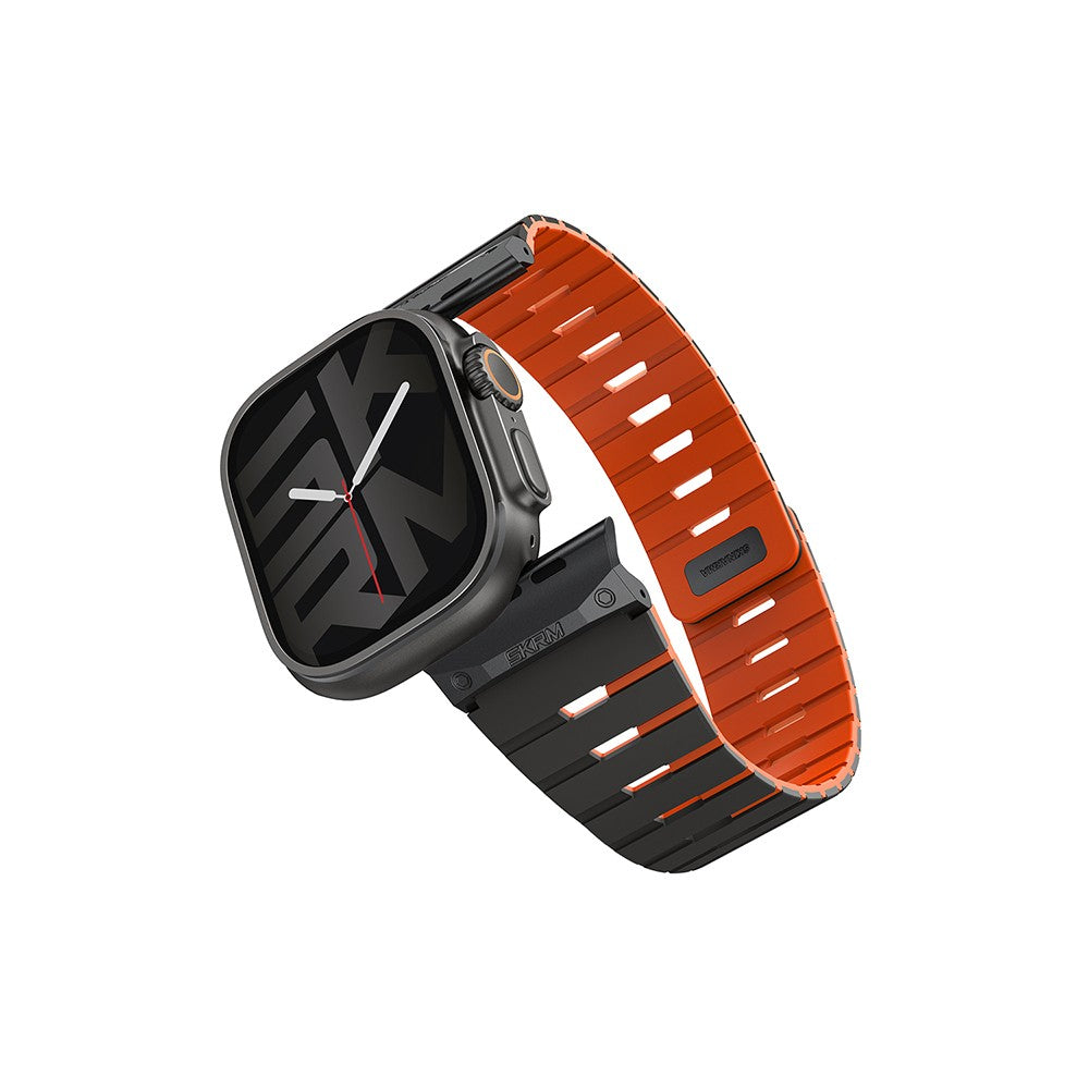 Watch 10 46mm Skinarma Gemini Serisi TPU Magnetik Silikon Kordon