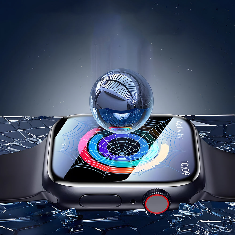 Watch 10 46mm Wiwu JD-107 Easy Install Serisi HD Ekran Koruyucu Film + Kolay Uygulama Aparatı