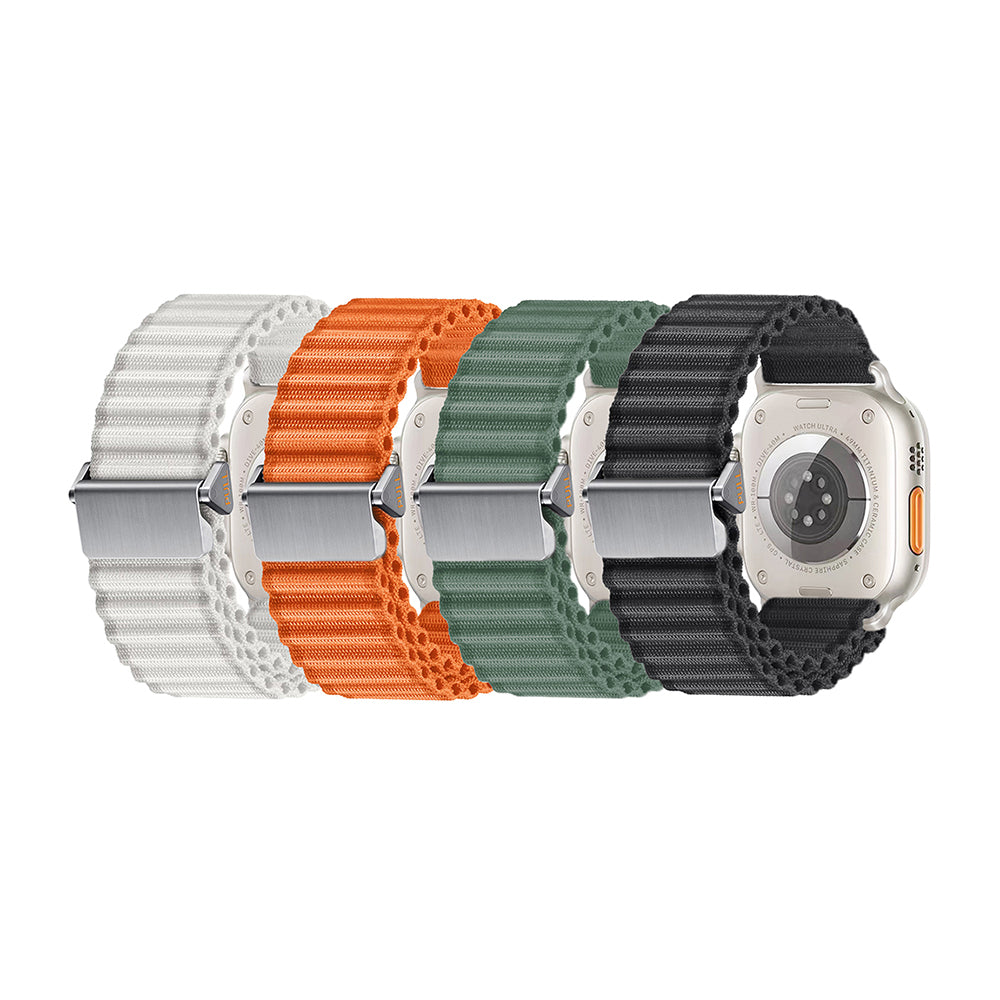 Watch 10 46mm Zore KRD-123 Naylon Kumaş Hasır Örgülü Kordon