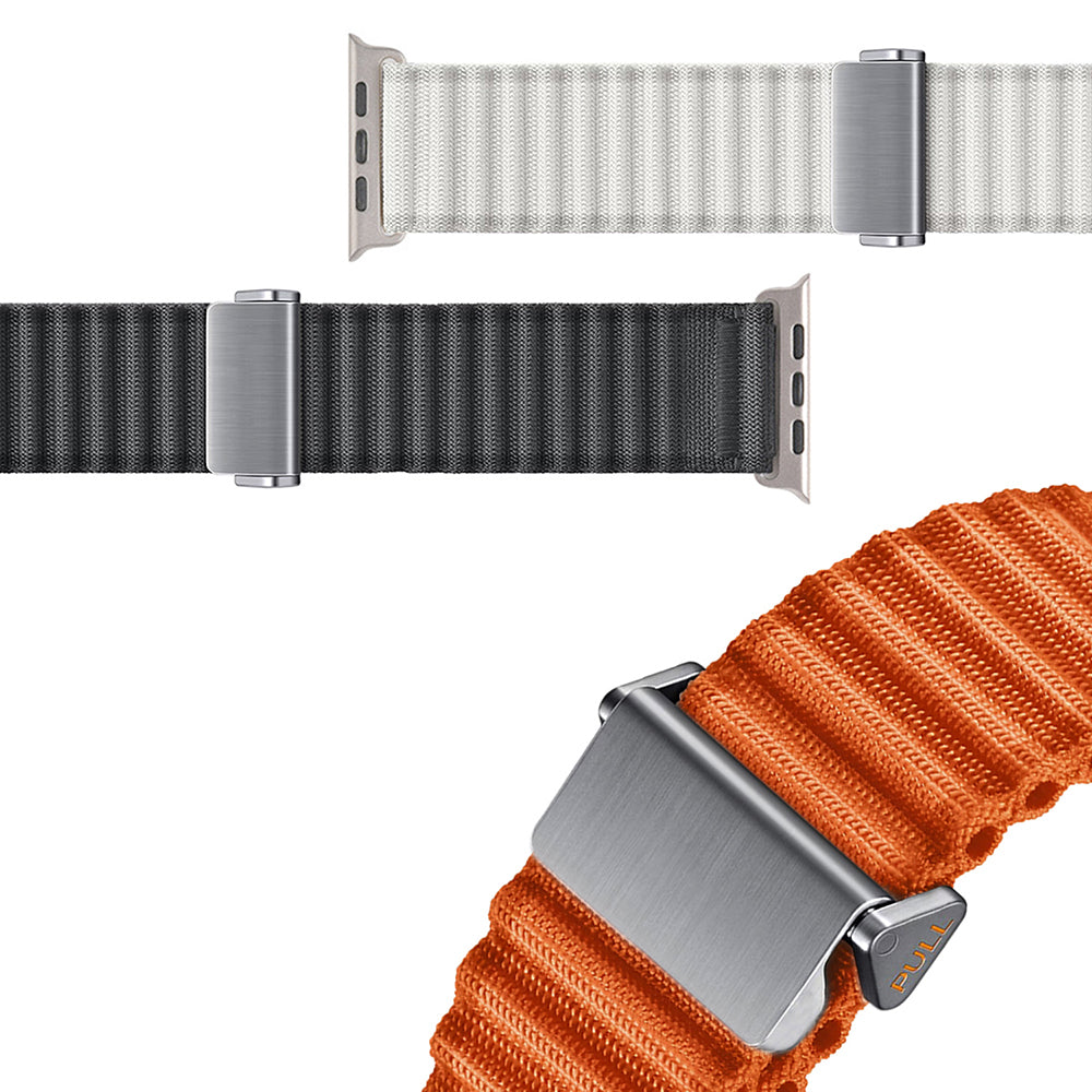 Watch 10 46mm Zore KRD-123 Naylon Kumaş Hasır Örgülü Kordon