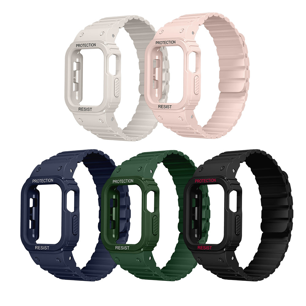 Watch 10 46mm Zore KRD-142 Airbag Tasarımlı Kasa Koruyuculu Silikon Kordon